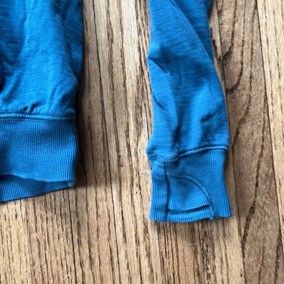 Athleta Girl sweatshirt, teal, size 8-10 - Picture 2 of 5